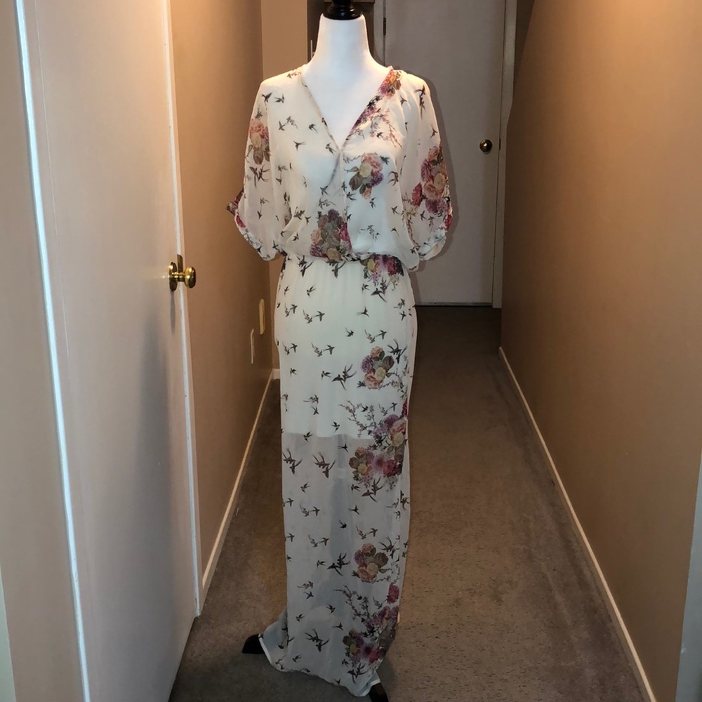 Zara Beautiful long floral dress - Picture 1 of 13